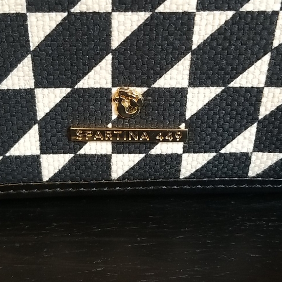 SPARTINA 449 black and white crossbody - Picture 2 of 11
